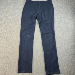 Mugsy Morgans Chino Pants Mens 32x34 Navy Blue Casual Stretch Office Commuter‎